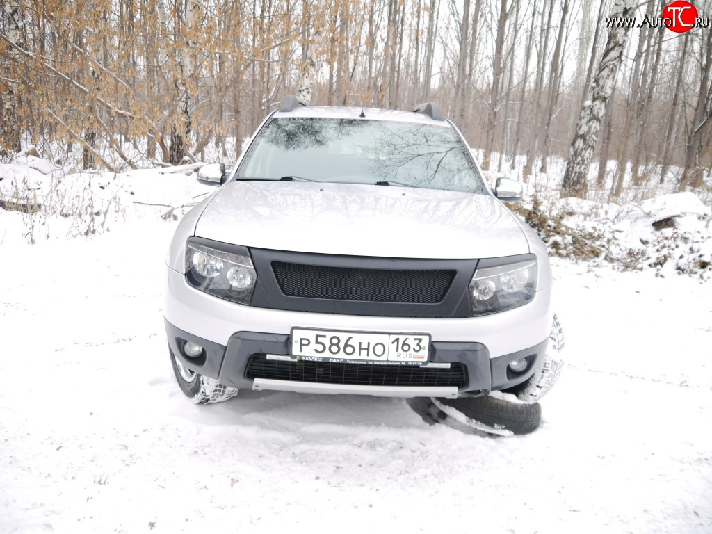 4 599 р. Решётка радиатора DM-Style  Renault Duster  HS (2010-2015) дорестайлинг (Без сетки, Неокрашенная глянец (под окраску))  с доставкой в г. Королёв