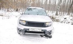 4 599 р. Решётка радиатора DM-Style  Renault Duster  HS (2010-2015) дорестайлинг (Без сетки, Неокрашенная глянец (под окраску))  с доставкой в г. Королёв. Увеличить фотографию 3