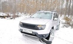 4 599 р. Решётка радиатора DM-Style  Renault Duster  HS (2010-2015) дорестайлинг (Без сетки, Неокрашенная глянец (под окраску))  с доставкой в г. Королёв. Увеличить фотографию 4