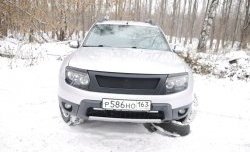 899 р. Реснички на фары DM-Style Renault Duster HS дорестайлинг (2010-2015) (Неокрашенные)  с доставкой в г. Королёв. Увеличить фотографию 2