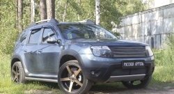 2 199 р. Защитная сетка решетки переднего бампера (с обвесом без дхо) РА Renault Duster HS дорестайлинг (2010-2015)  с доставкой в г. Королёв. Увеличить фотографию 2