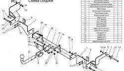 6 999 р. Фаркоп Лидер Плюс  Renault Kangoo  KC (1997-2007) 1- дорестайлинг, рестайлинг (Без электропакета)  с доставкой в г. Королёв. Увеличить фотографию 2