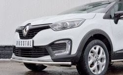 14 649 р. Защита переднего бампера (Ø42 мм, нержавейка) SLITKOFF  Renault Kaptur (2016-2020) дорестайлинг  с доставкой в г. Королёв. Увеличить фотографию 4