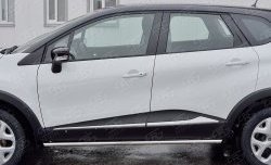 17 499 р. Защита порогов из круглой трубы диаметром 42 мм SLITKOFF  Renault Kaptur (2016-2024) дорестайлинг, рестайлинг  с доставкой в г. Королёв. Увеличить фотографию 4