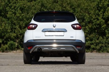 18 849 р. Защита заднего бампера Petroil Tuning Волна (d51) Renault Kaptur дорестайлинг (2016-2020) (Нержавеющая полированная сталь)  с доставкой в г. Королёв. Увеличить фотографию 2