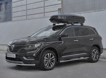 16 799 р. Защита переднего бампера (Ø42 мм, нержавейка) SLITKOFF  Renault Koleos  2 (2016-2024)  с доставкой в г. Королёв. Увеличить фотографию 3