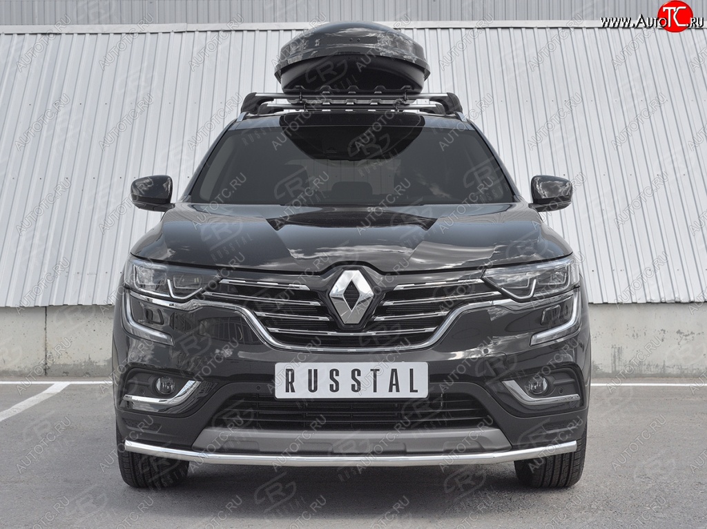 16 799 р. Защита переднего бампера (Ø42 мм, нержавейка) SLITKOFF  Renault Koleos  2 (2016-2024)  с доставкой в г. Королёв