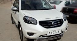 13 349 р. Одинарная защита переднего бампера диаметром 76 мм SLITKOFF Renault Koleos 1 Phase 2 (2011-2013)  с доставкой в г. Королёв. Увеличить фотографию 2