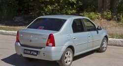 1 239 р. Защитная накладка на задний бампер RA  Renault Logan  1 (2004-2010) дорестайлинг  с доставкой в г. Королёв. Увеличить фотографию 2