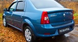 1 339 р. Защитная накладка на задний бампер RA  Renault Logan  1 (2010-2016) рестайлинг  с доставкой в г. Королёв. Увеличить фотографию 3