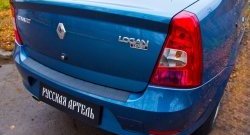 1 339 р. Защитная накладка на задний бампер RA  Renault Logan  1 (2010-2016) рестайлинг  с доставкой в г. Королёв. Увеличить фотографию 4