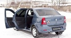 1 529 р. Накладки на порожки автомобиля RA  Renault Logan  1 (2010-2016) рестайлинг (Комплект (4 шт.))  с доставкой в г. Королёв. Увеличить фотографию 2