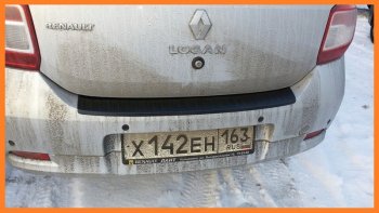 1 089 р. Накладка защитная на задний бампер Yuago Renault Logan 2 дорестайлинг (2014-2018)  с доставкой в г. Королёв. Увеличить фотографию 4