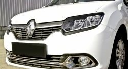 699 р. Реснички на фары RA Renault Logan 2 дорестайлинг (2014-2018) (Неокрашенные)  с доставкой в г. Королёв. Увеличить фотографию 4