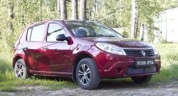 2 089 р. Защитная сетка решетки переднего бампера РА Renault Sandero (BS) (2009-2014)  с доставкой в г. Королёв. Увеличить фотографию 3