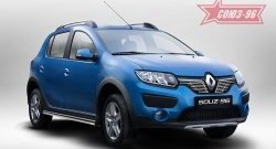 Декоративные элементы решетки радиатора Souz-96 (d10) Renault Sandero (B8) дорестайлинг (2014-2018)