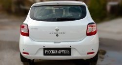 499 р. Реснички задних фонарей RA Renault Sandero (B8) дорестайлинг (2014-2018) (Неокрашенные)  с доставкой в г. Королёв. Увеличить фотографию 2