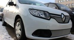 1 539 р. Нижняя сетка на бампер Stepway Russtal (хром)  Renault Sandero  (B8) (2014-2018) дорестайлинг  с доставкой в г. Королёв. Увеличить фотографию 3