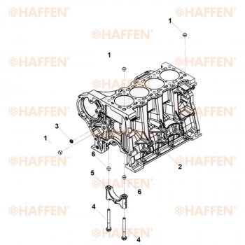 89 499 р. Блок цилиндров ISF 2.8 HAFFEN ГАЗ ГАЗель Next A62,А65 автобус (2016-2024)  с доставкой в г. Королёв. Увеличить фотографию 11