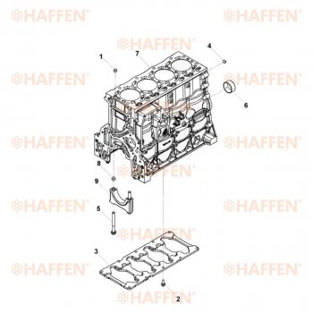 92 999 р. Блок цилиндров ISF 3.8 (Евро 4) HAFFEN МАЗ 4370 Зубренок (1999-2015)  с доставкой в г. Королёв. Увеличить фотографию 6