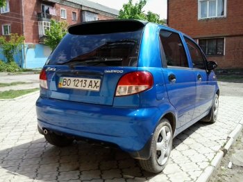 Спойлер двери задка Автостайл Daewoo (Даеву) Matiz (Матиз) ( M100,  M150,  M200,  M250,  M300) (1998-2016) M100, M150, M200, M250, M300 дорестайлинг, рестайлинг, дорестайлинг, рестайлинг