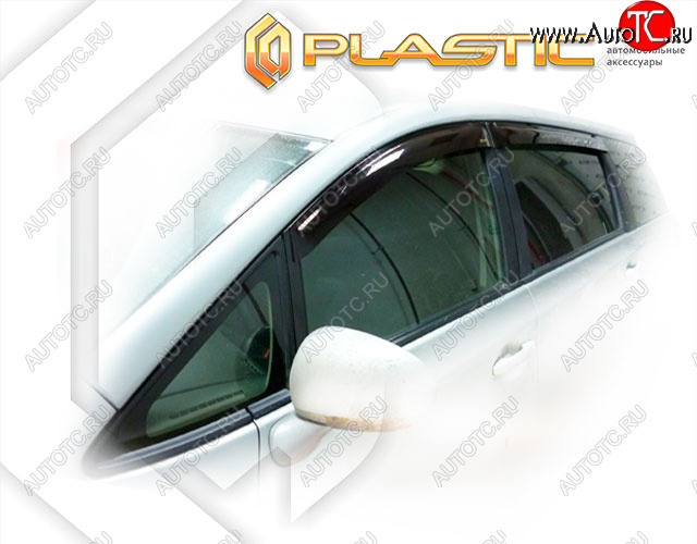 2 059 р. Дефлектора окон CA-Plastic  Toyota Wish  XE20 (2009-2017) дорестайлинг, рестайлинг (Classic полупрозрачный, Без хром. молдинга)  с доставкой в г. Королёв