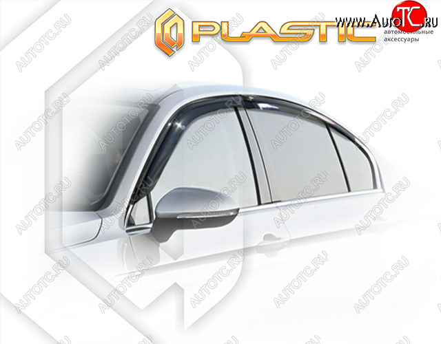 2 269 р. Дефлектора окон CA-Plastic  Volkswagen Passat  B8 (2015-2019) седан дорестайлинг (Classic полупрозрачный)  с доставкой в г. Королёв