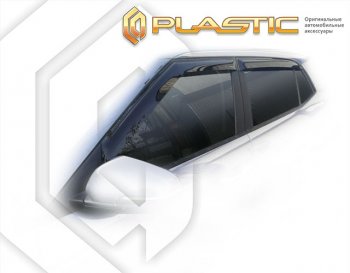 2 099 р. Дефлектора окон CA-Plastic  Hyundai Creta  SU (2020-2022) (серия Classic полупрозрачный)  с доставкой в г. Королёв. Увеличить фотографию 2