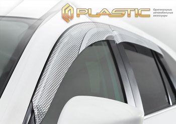 2 199 р. Дефлектора окон CA-Plastic  Chery Tiggo 8 PRO MAX (2021-2025) дорестайлинг, рестайлинг (Серия Art серебро, без хром. молдинга)  с доставкой в г. Королёв. Увеличить фотографию 2