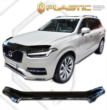 Дефлектор капота (exclusive) CA-Plastic Volvo (Вольво) XC90 (ИксЦ90)  L (2015-2025) L дорестайлинг, рестайлинг