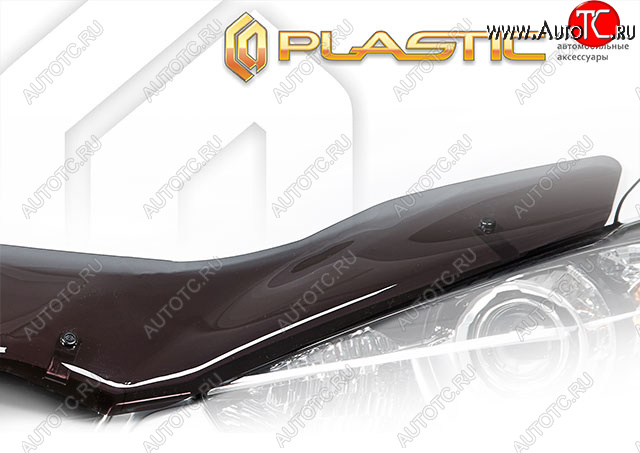 2 399 р. Дефлектор капота (exclusive) CA-Plastic Renault Megane купе 3 дв. дорестайлинг (2008-2012) (Classic полупрозрачный, Без надписи)  с доставкой в г. Королёв