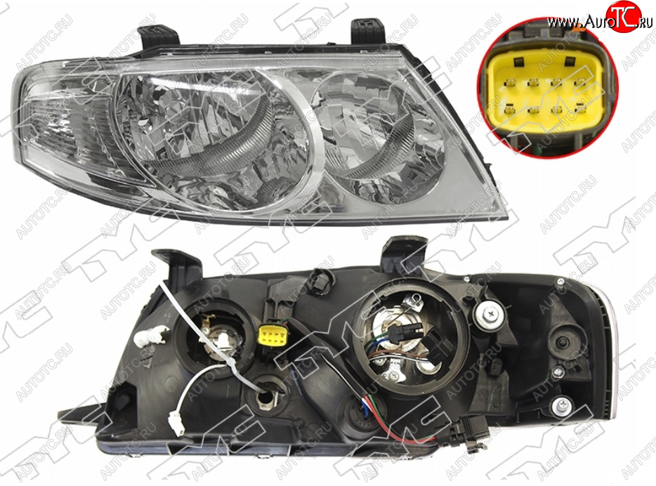 12 949 р. Правая фара (EURO, под электрокорректор) TYC Nissan Almera Classic седан B10 (2006-2013)  с доставкой в г. Королёв