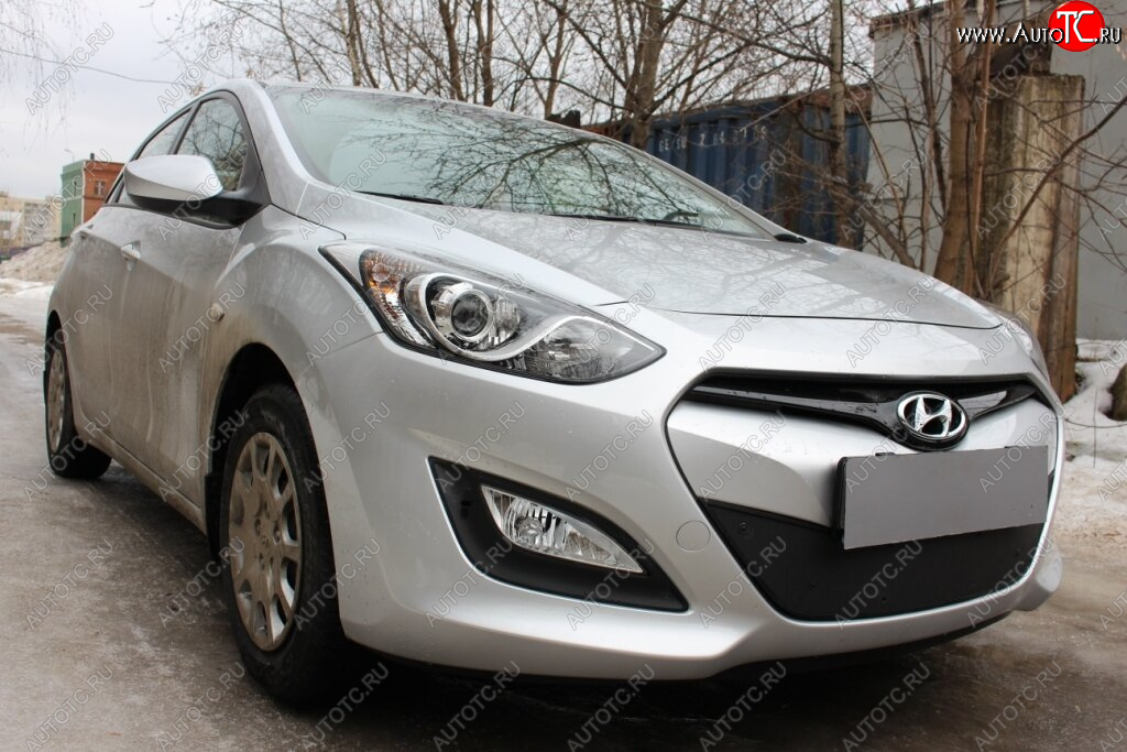 3 179 р.           Защита радиатора Hyundai i30 2013-2015 black  Hyundai I30  2 GD (2011-2015) дорестайлинг универсал, дорестайлинг, хэтчбэк 5 дв. (черная)  с доставкой в г. Королёв