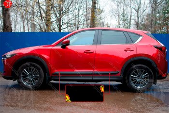 1 269 р. Передний левый молдинг на дверь Русская Артель Mazda CX-5 KF (2016-2024) (Поверхность глянец, Неокрашенный)  с доставкой в г. Королёв. Увеличить фотографию 2