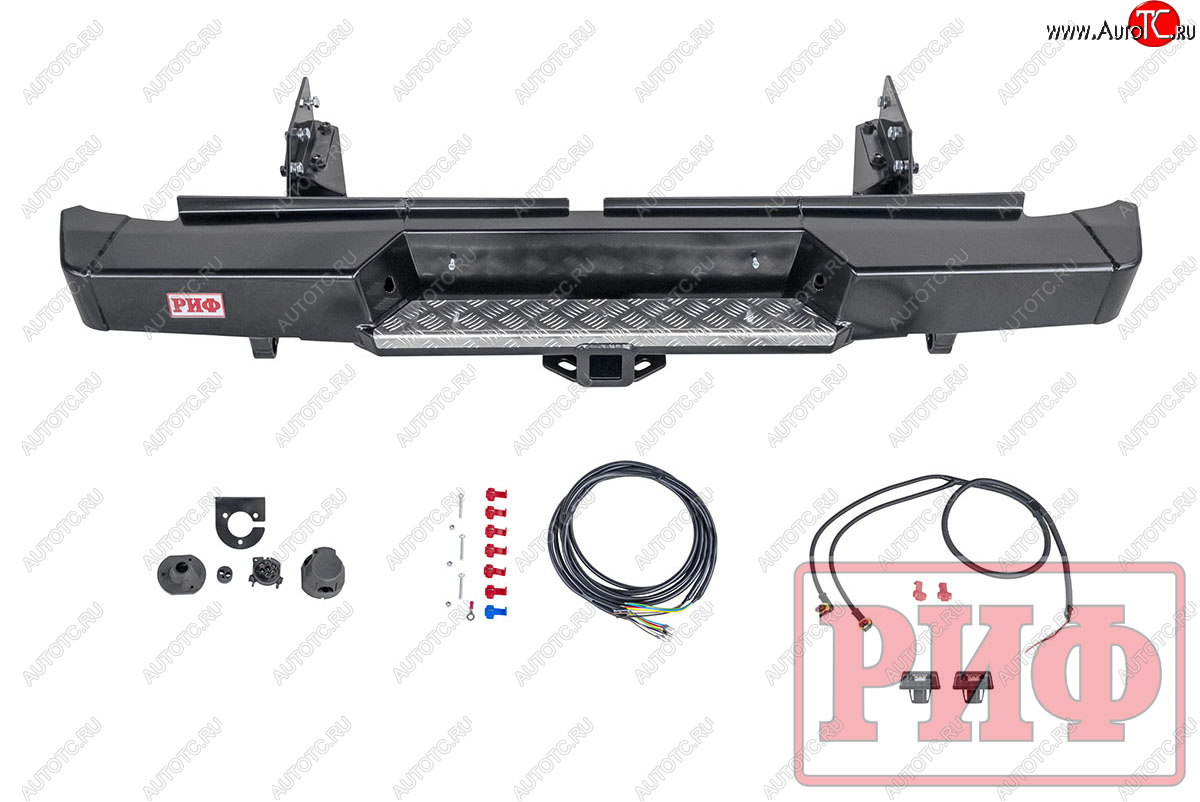 43 999 р. Бампер силовой задний РИФ Mitsubishi L200 5 KK,KL рестайлинг (2018-2022) (с квадратом под фаркоп)  с доставкой в г. Королёв