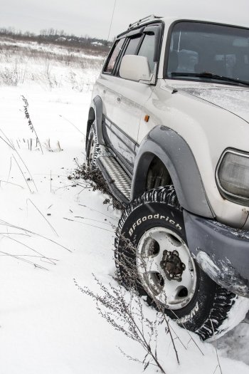 43 999 р. Защита порогов с подножкой РИФ Toyota Land Cruiser 80 (1989-1997)  с доставкой в г. Королёв. Увеличить фотографию 3