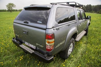 33 999 р. Бампер задний силовой РИФ Mazda BT-50 (2006-2011) (С квадратом под фаркоп)  с доставкой в г. Королёв. Увеличить фотографию 2