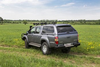 33 999 р. Бампер задний силовой РИФ Mazda BT-50 (2006-2011) (С квадратом под фаркоп)  с доставкой в г. Королёв. Увеличить фотографию 3