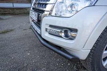 38 999 р. Бампер передний силовой РИФ Mitsubishi Pajero 4 V90 дорестайлинг (2006-2011) (Под площадку для лебёдки RIFPJR-30000 с защитой радиатора)  с доставкой в г. Королёв. Увеличить фотографию 2