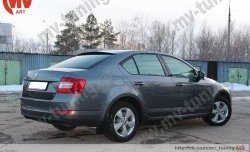 4 649 р. Козырёк на заднее стекло RS Skoda Octavia A7 дорестайлинг лифтбэк (2012-2017) (Неокрашенный)  с доставкой в г. Королёв. Увеличить фотографию 4