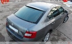 4 649 р. Козырёк на заднее стекло RS Skoda Octavia A7 дорестайлинг лифтбэк (2012-2017) (Неокрашенный)  с доставкой в г. Королёв. Увеличить фотографию 2