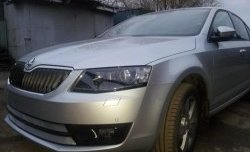 2 699 р. Сетка (для комплектации Ambition, Elegance) на бампер Russtal (хром) Skoda Octavia A7 дорестайлинг лифтбэк (2012-2017)  с доставкой в г. Королёв. Увеличить фотографию 4