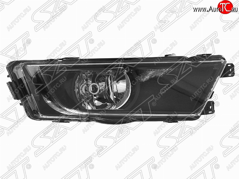 1 889 р. Правая противотуманная фара SAT (черная)  Skoda Octavia  A7 (2012-2017) дорестайлинг лифтбэк, дорестайлинг универсал  с доставкой в г. Королёв