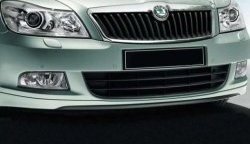 5 999 р. Накладка на передний бампер CT v2 Skoda Octavia A5 рестайлинг универсал (2008-2013) (Неокрашенная)  с доставкой в г. Королёв. Увеличить фотографию 2