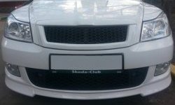 3 949 р. Накладка на передний бампер CT v3 Skoda Octavia A5 рестайлинг универсал (2008-2013) (Неокрашенная)  с доставкой в г. Королёв. Увеличить фотографию 2