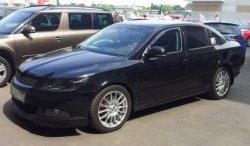 3 949 р. Накладка на передний бампер CT v3 Skoda Octavia A5 рестайлинг универсал (2008-2013) (Неокрашенная)  с доставкой в г. Королёв. Увеличить фотографию 4