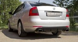 2 559 р. Диффузор заднего бампера RA Skoda Octavia A5 рестайлинг универсал (2008-2013) (Поверхность шагрень)  с доставкой в г. Королёв. Увеличить фотографию 2