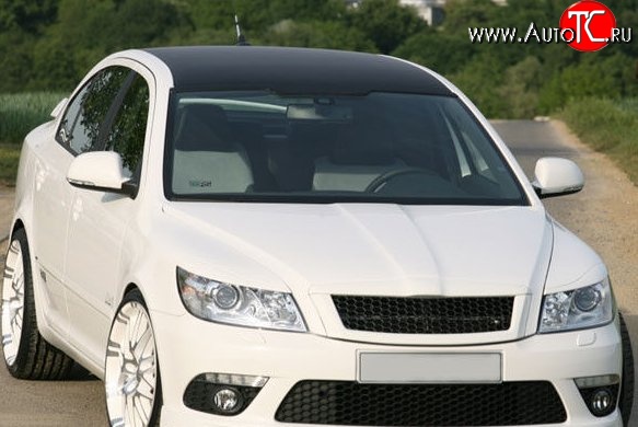 869 р. Реснички на фары M-VRS Skoda Octavia A5 рестайлинг универсал (2008-2013) (Неокрашенные)  с доставкой в г. Королёв