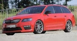 6 999 р. Пороги накладки R-Style Skoda Octavia A7 дорестайлинг лифтбэк (2012-2017) (Неокрашенные)  с доставкой в г. Королёв. Увеличить фотографию 4