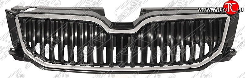 4 599 р. Решётка радиатора SAT Skoda Octavia A7 дорестайлинг лифтбэк (2012-2017) (Неокрашенная)  с доставкой в г. Королёв